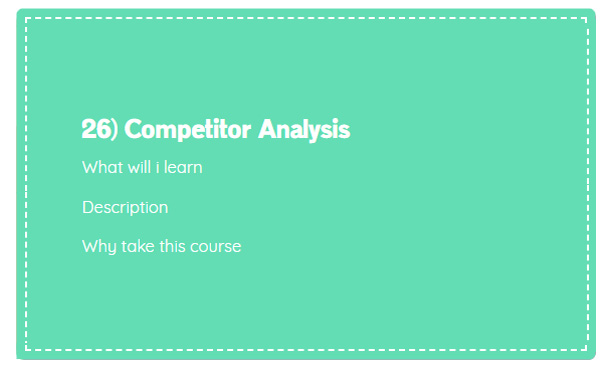 competitor Analysis