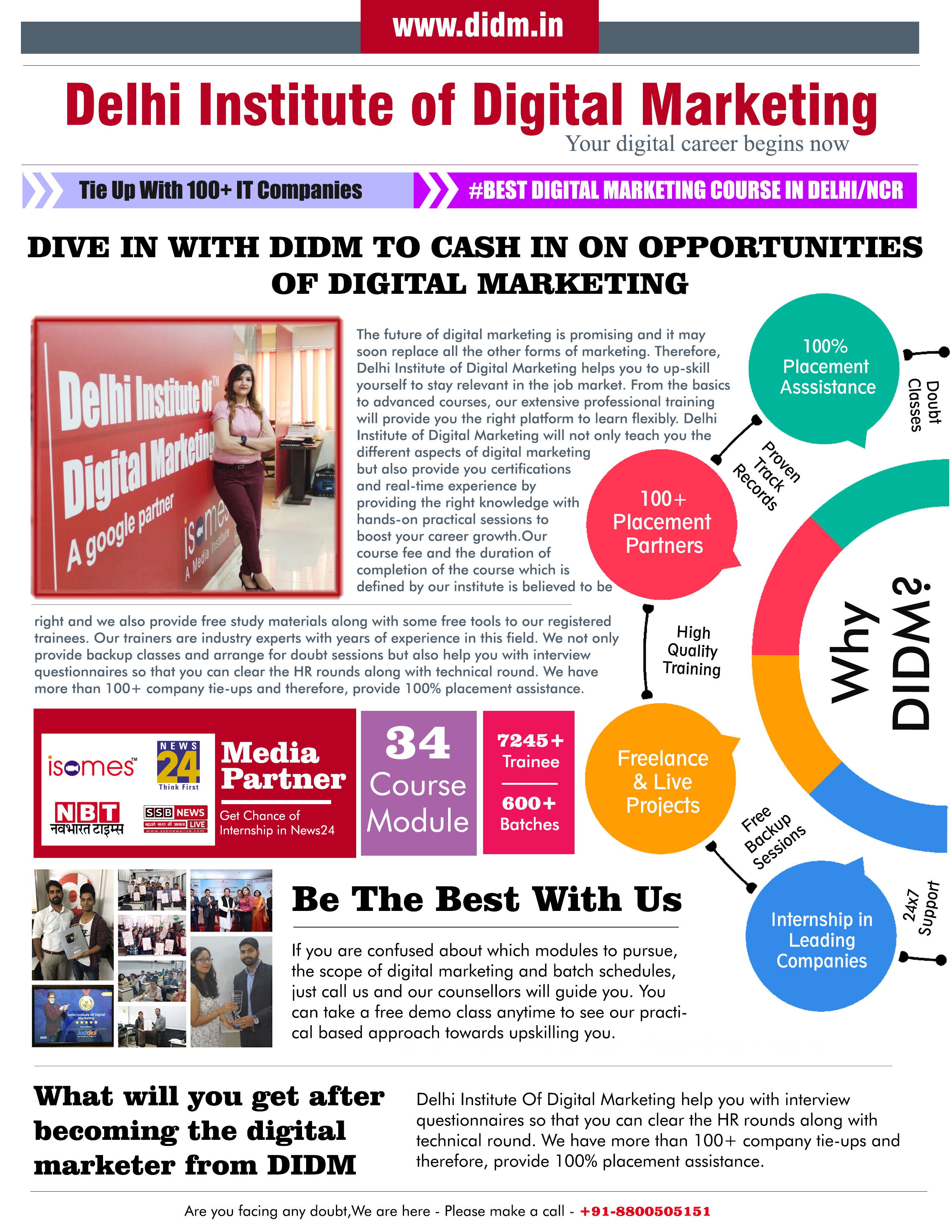 India's 1st HYBRID Master Program in Digital Marketing